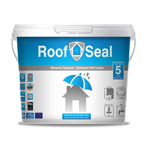 WHITE ROOF SEAL 5 FIBER 10L
