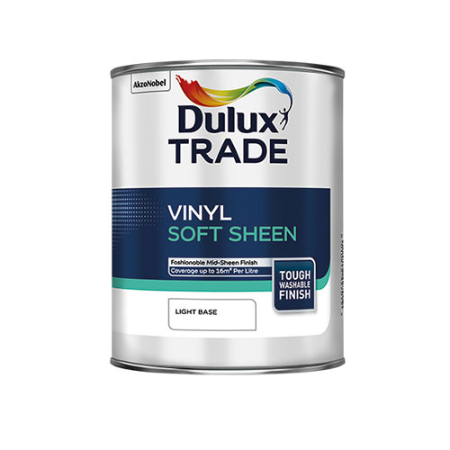 DULUX TRADE VINYL SOFT SHEEN PURE BRILLIANT WHITE 5L