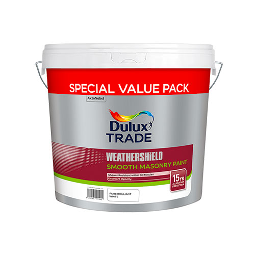 DULUX TRADE SMOOTH MASONRY MATT WHITE 10L+1L