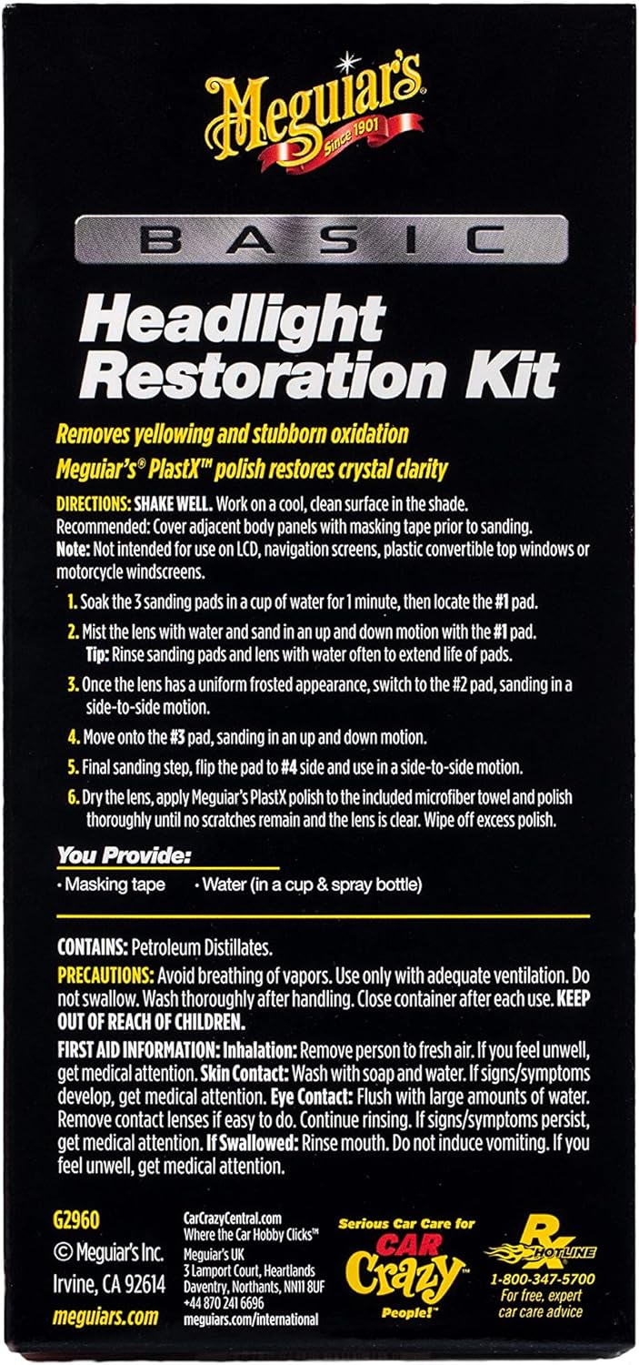 MEGUIARS BASIC HEADLIGHT RESTORATION